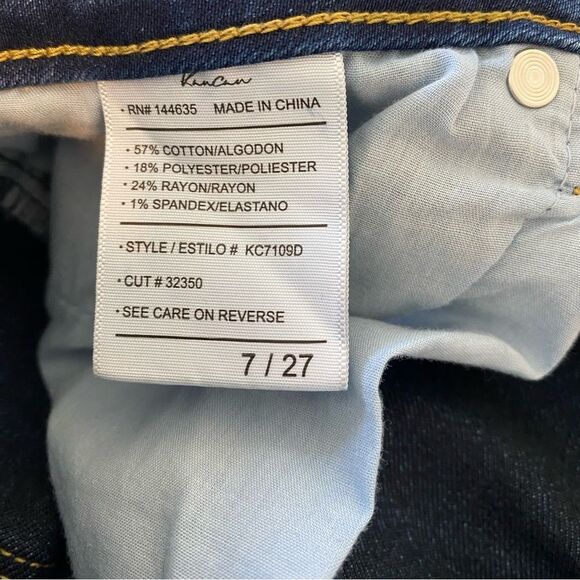 Kancan High Waist Dark Wash Skinny Denim Pants Jeans Size 27 - Picture 8 of 11